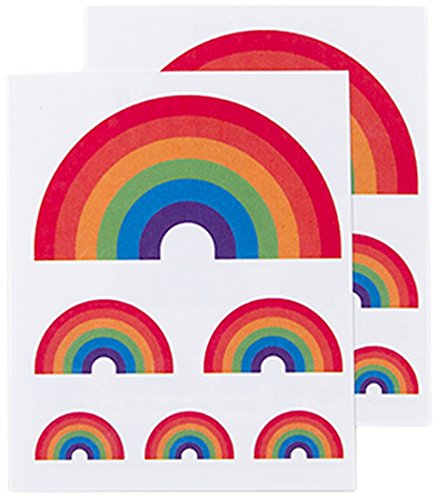 Tattly Temporary Tattoos, Rainbow, 0.1 Ounce