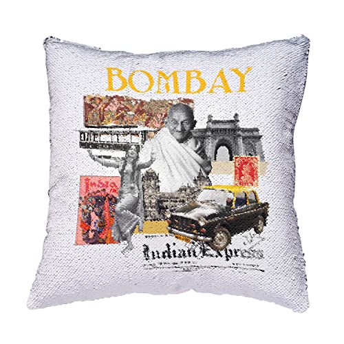 Coussin Sequin Doré Bombay pour raviver une décoration de salon terne ou impersonnelle