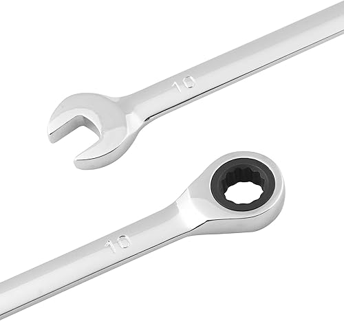 Miniatura 3 de Juego de 5 llaves de trinquete de 0.394 in, llaves combinadas para mecánicos y entusiastas del bricolaje, métrica, 72 dientes, llave de engranajes