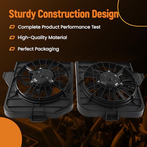 Image of maXpeedingrods 2PCS Radiator Cooling Fan for Chrysler Town & Country Left & Right 2001-2005, for for Dodge Caravan /Grand Caravan 2001-2005, for Chrysler Voyager 2001-2003, 4809171AC CH3115123