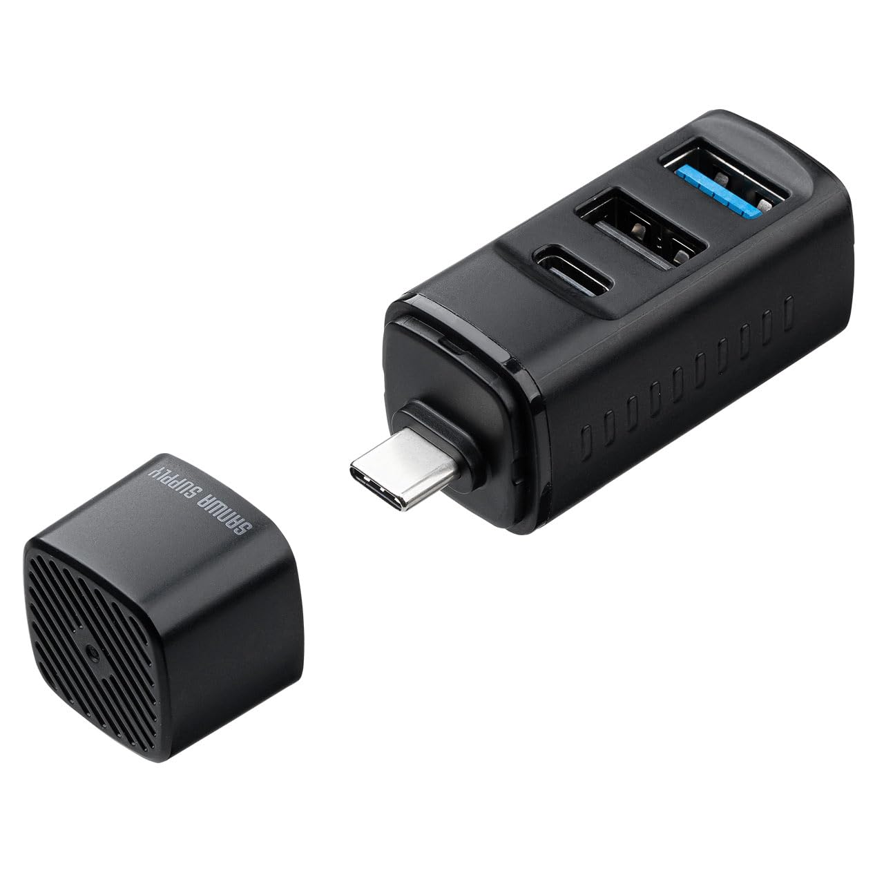 Amazon | サンワダイレクト USB ハブ 直差し 小型 PD90W Type-C×1/A×2
