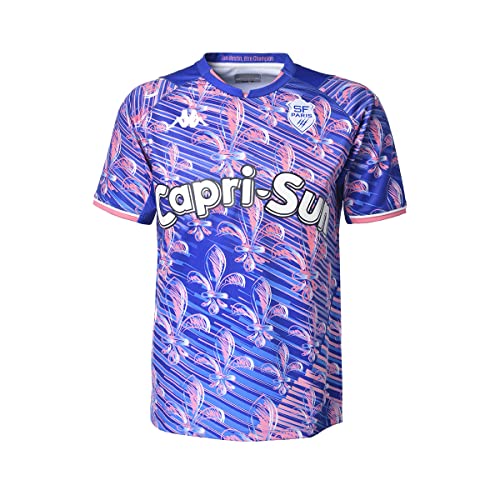 Kappa - Maillot Kombat Away Stade Français Paris pour Homme - Bleu - Taille L