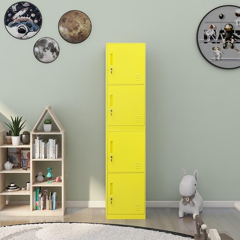 Miniatura 2 de Casillero de almacenamiento vertical de metal de 2 puertas para dormitorio de niños, habitación de los niños, escuela, oficina, hogar, gabinete de