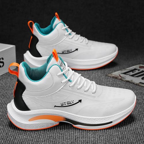 Men's High - Top Color - Accent Sneakers, Fashion Sports Shoes - Fashionable for Trail Runs, Gym Training & Daily Commute3