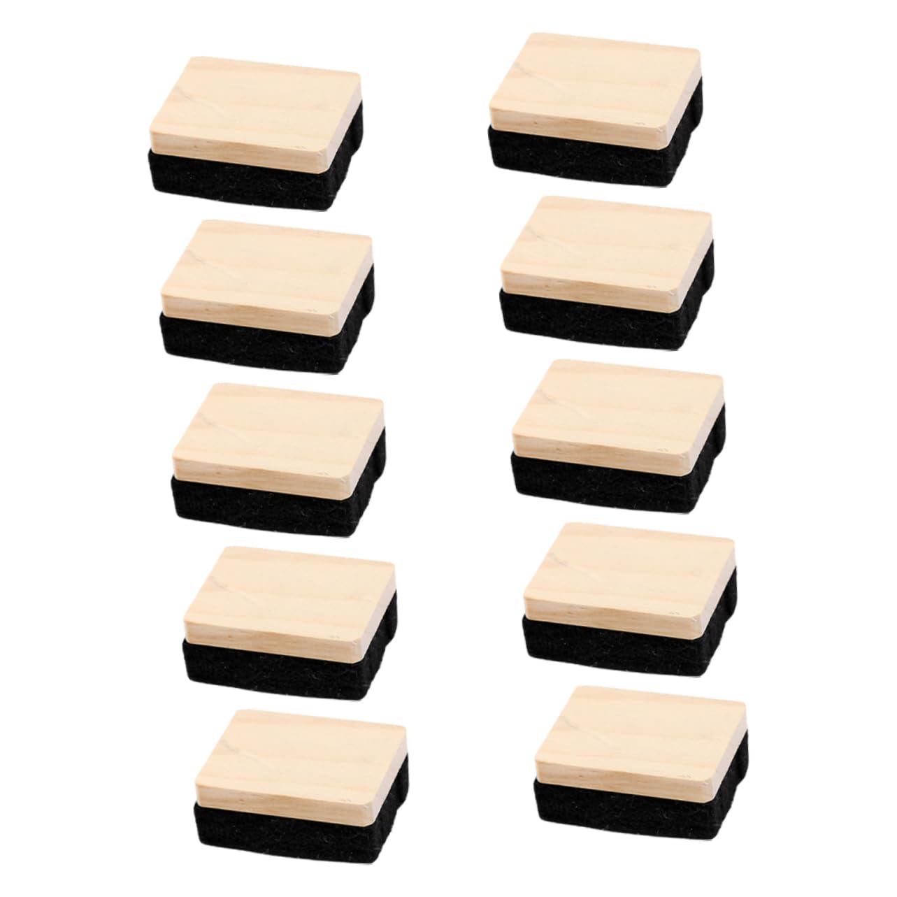 jojofuny 5 Sätze Radiergummi Kreidestaubtuch Planke Kreidebretter Multipack Mini-tafellöscher Staubfreie Tafelradierer Lehrerbedarf Für Den Unterricht Hölzern 10 Stück * 5