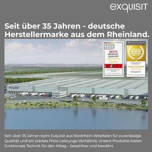 Exquisit PLUS Geschirrspüler 60 cm, 12 Maßgedecke, Unterbaufähig, Startzeitvorwahl, 11 Liter, GSP56312-030E weiss