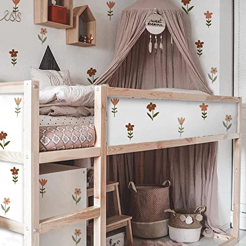 Qucheng Boho Wall Stickers Girls Bedroom Removable Wall Decals Nursery Kids Room Decor Vinyl Murals Diy Cute Decorations 6 Sheets #TOP2