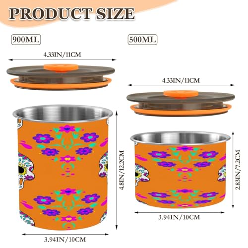 Envase hermético para café acero inoxidable 17oz miniatura 2