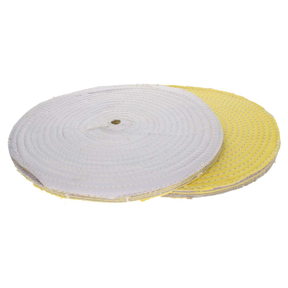 Utoolmart Lot de 4 disques de polissage en coton pour collecteur Aluminium Acier inoxydable Chrome 250 mm