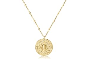 Zodiac Coin Scorpio Sol Necklace: Embrace Your Cosmic Destiny with Style