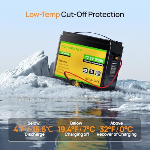 Image of ECO-WORTHY 200 Watt 12V Complete Solar Panel Starter Kit for RV Off Grid with Battery and Inverter: 200W Solar Panels+30A Charge Controller+50Ah Lithium Battery+600W Solar Power Inverter