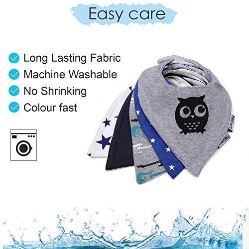 Lovjoy Bavaglino neonato - Confezione da 5 Disegni...