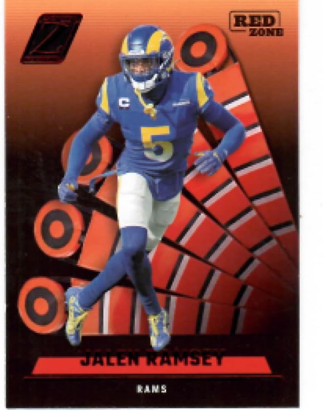 2022 Panini Zenith Red Zone #95 Jalen Ramsey Los Angeles Rams NFL Football Card NM-MT