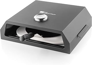 Fire Mountain Grill Top Pizza Oven | Fits On Any Charcoal & Gas BBQ | Portable Pizza Oven | Easy Carry Handles | Includes Pizza Oven Accessories | Pizza Stone & Pizza Peel | BBQ Pizza Oven