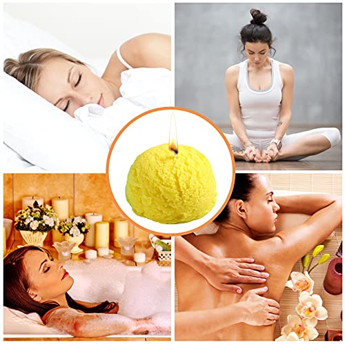 4 Pcs Silicone 3D Ice Cream Ball Shape Molds/Candle Molds Silicone/Large Round Soap Mold For Aromatherapy Candle Making, Handmade Soap, Wax Melt #TOP4