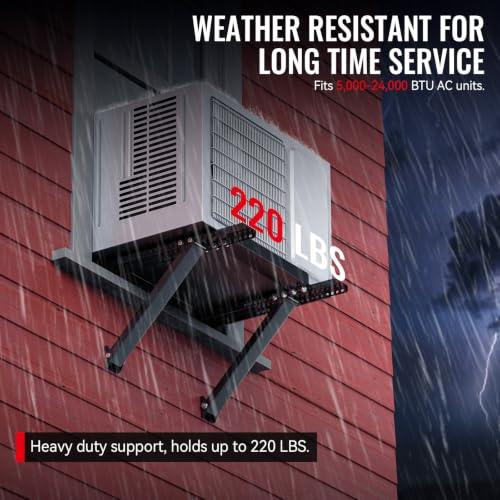Image of No Drill Window AC Support Bracket, 220 LBS Load Capacity, Easy to Install
