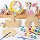 Toyssa Einhorn Party Mitgebsel Kindergeburtstag Gastgeschenke mit Malbuch Bastelset Geschenktüten Farbe, Einhorn Give Aways Mitbringsel Kindergeburtstag für Kinder Mädchen