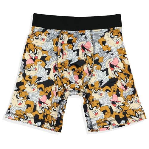 Looney Tunes Boxer Briefs Men's Tasmanian Devil Tornado Taz All Over Print Snug Fit Underwear - Main Image