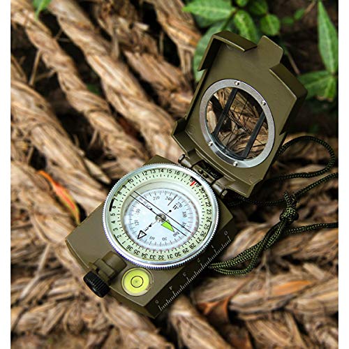 Metal Glass Compass Survival Hiking Outdoor Camping Equipment Geological Compass Compact - Image 4