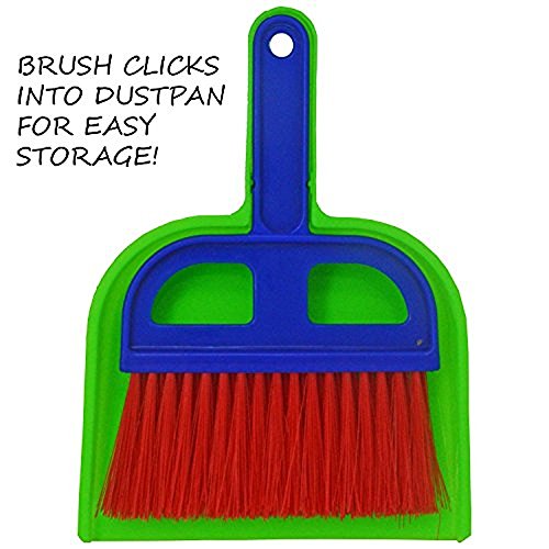 Mini Whisk Broom and Dustpan set. Great for Cleaning Compact Spaces - Desks