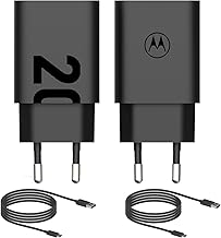 Motorola Chargers 2-20W Turbopower Wall Charger / Power Pack with 1m USB-C Cable