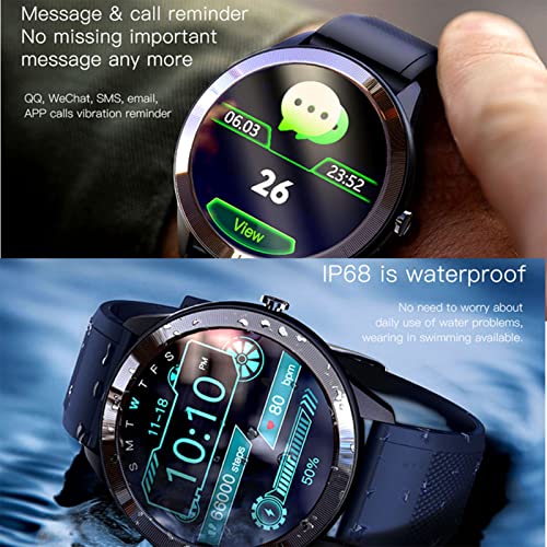Fitness-Tracker Met Weersvoorspelling Muziekbesturing Inkomende Oproep, IP68 Waterdichte Activiteitentracker, Stappenteller Stappenteller Horloge Stopwatch Voor Heren,Purper - Afbeelding 6