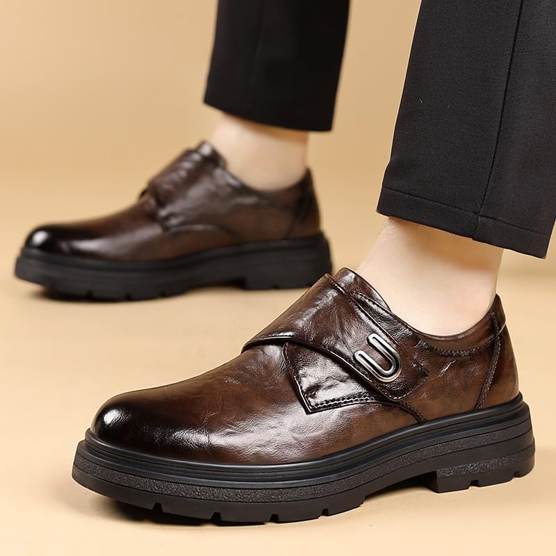 Mens Classic Formal Oxford Lace Up Wedding Pointed Toe Dress Shoes Office Working Premium Leather Derby for Men3