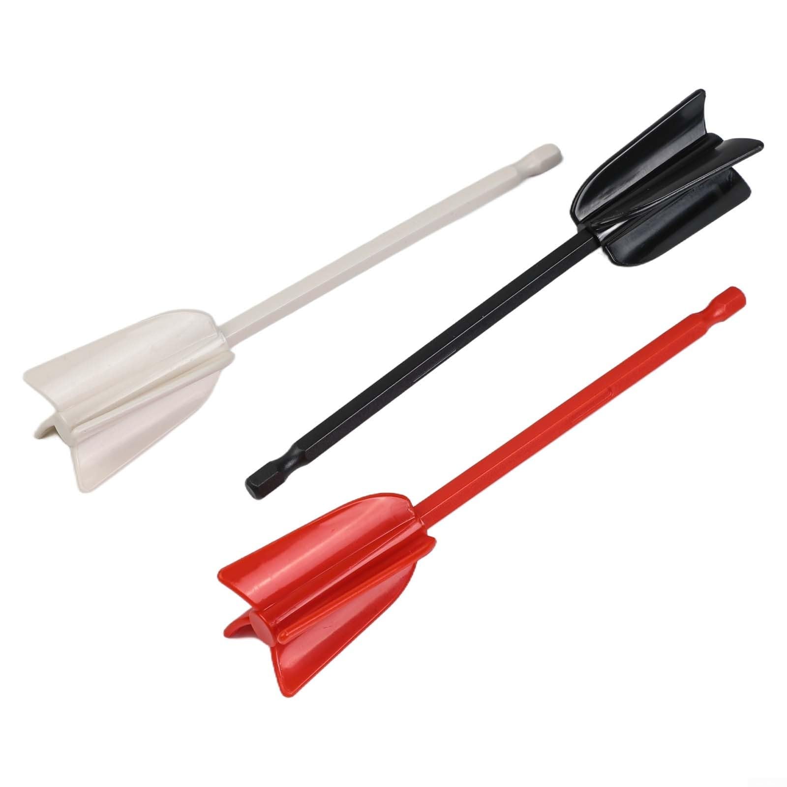 6 accesorios mezcladores de resina epoxi para taladro, batidor en espiral para pinturas, esmaltes de cerámica, manchas, 16.5 pulgadas de largo, varillas mezcladoras ABS reutilizables