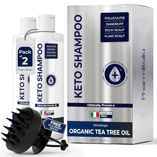 Scalp Psoriasis Shampoo, Flakes Shampoo Anti Dandruff, Itchy Scalp Treatment for Seborrheic Dermatitis & Folliculitis, Anti Fungal, Medicated Solution for Itchy, Flaky & Dry Hairs (Pack of 2)