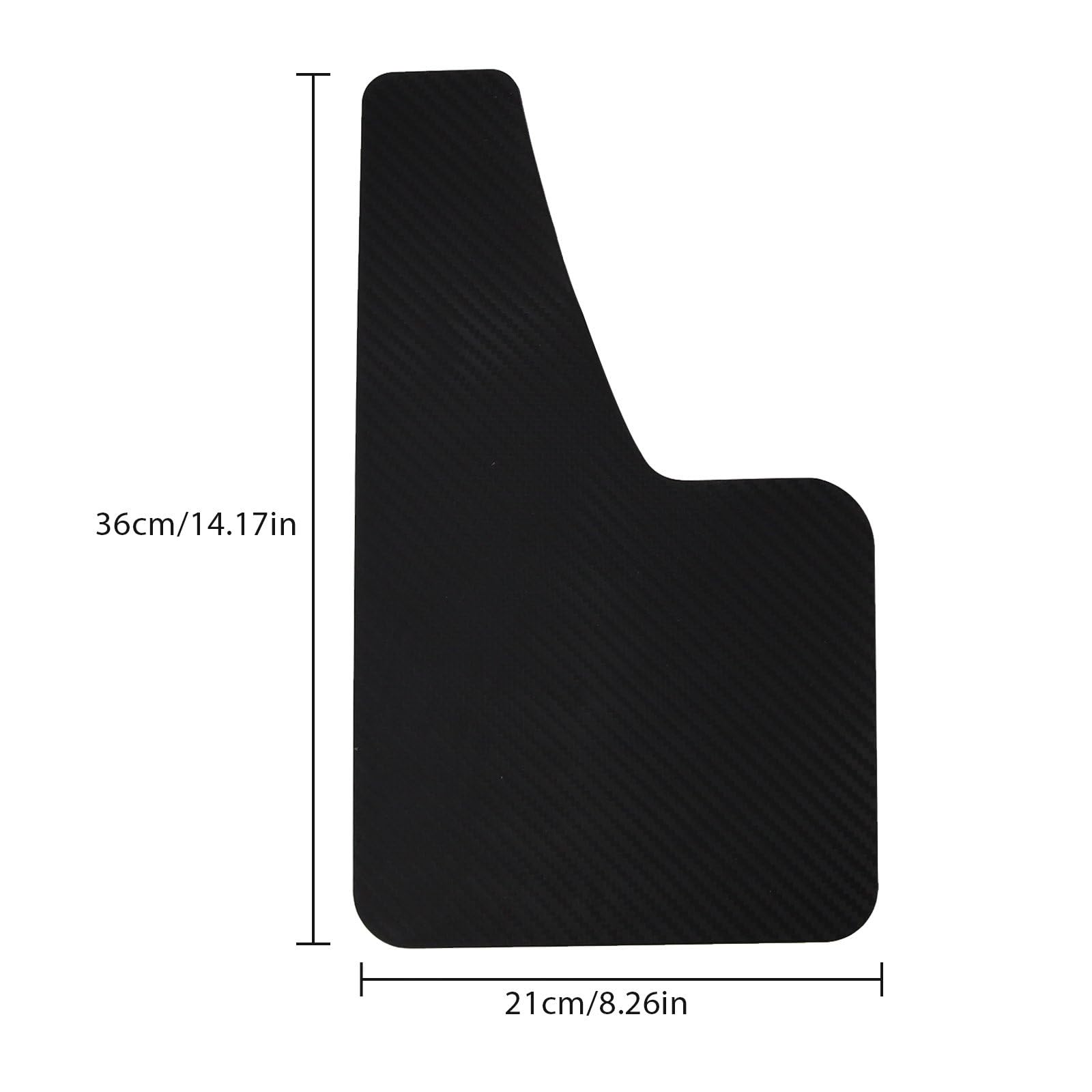 4 Stück Universal Schmutzfänger Auto für Volvo S40 (1995-2012), Sportliche Optik Spritzschutz für Vorne und Hinten, Flexibles Material Kotflügel Zubehör, 36x21cm,Black-4pcs