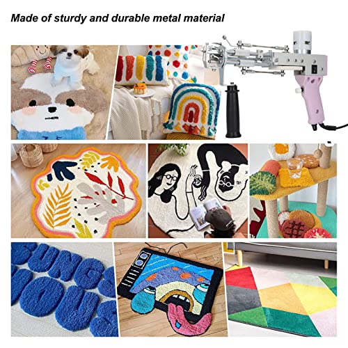 Máquina de Tufting de Tapete, Dois Modos 100-240V 2 Em 1 Flexibilidade Velocidade Ajustável Máquina