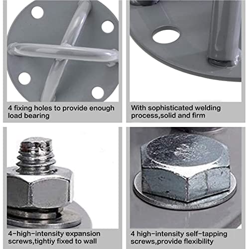 LAPONO-Ceiling-Anchor-4-Holes-Fitness-Suspension-Hook-Hammock-X-Mount-Bracket-Yoga-Swing-Wall-Mount-for-Battle-Rope-Gym-Straps-Gymnastic-Rings-Resistance-Band-Aerial-Bungee