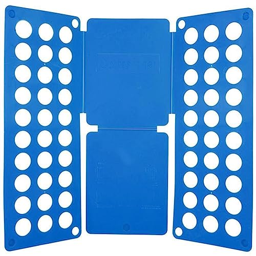 Doblador de ropa en forma de T, Tabla for doblar camisetas multicolor for adultos y niños(Blu,Adult)