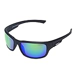 maivnz Floating Polarized Fishing Sunglasses for Men Women Surfing Kayaking Boating UV400 Water Sports Glasses (Black/Green)