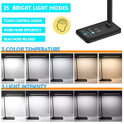 LED Desk Lamp with Wireless Charger - Image 2
