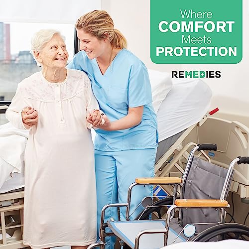 Image of REMEDIES Disposable Underpad 23 X 36 Inches Ultra Absorbent 45g Bed Pads For Adults, Pets, (50 Count)
