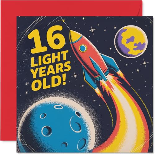 Cartes anniversaire 16 ans filles et garçons Light Years