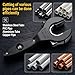 HalfofLife Ratcheting Pipe Cutter, 2 in 1 Close Quarters Tube Compact Cutter, Ratcheting Pipe Cutter Tool for Cutting Copper and Metal Pipes, Pvc, Ppr, Plastic Hoses (5/16