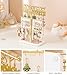 Homde Jewelry Stand Gold for Vanity: Elegant Space Saving Jewelry Holder Organizer for Fashion Women - Large Earring Tree Holder