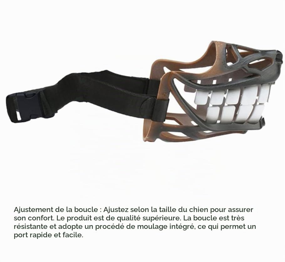 Muselière drôle d'horreur pour Chien,Museau,Muselière Panier avec Sangles Réglables,Prévient L'aboiement,Mâche,pour Petits,Moyens Et Grands Chiens,pour Halloween,costume de fête ou cosplay,29-41cm