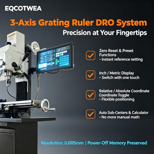 EQCOTWEA DRO Milling Machine