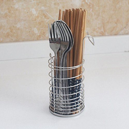 Kaileyouxiangongsi 304 Stainless Steel Utensil Drying Rack/Chopsticks/Spoon/Fork/Knife Drainer Basket Flatware Storage Drainer thumb #1