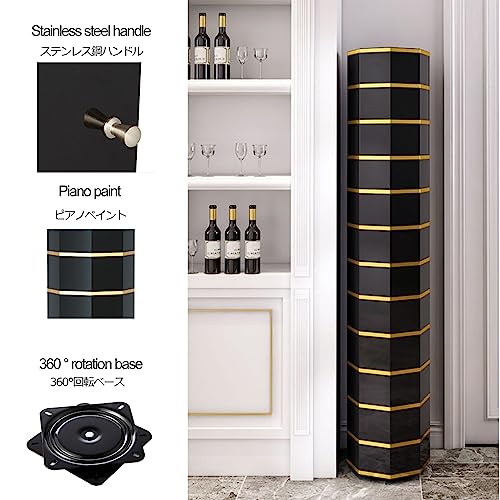 Armoires de couloir pour chaussures avec rangement rotatif et compact - 7