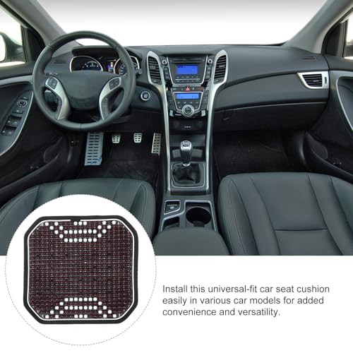 Funda de asiento de coche con cuentas de madera para evitar el cansancio en viajes largos 2