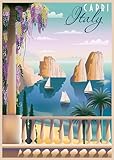 Ravensburger Puzzle 17615 - Viele Grüße aus Capri - 1000 Teile Puzzle für Erwachsene ab 14 Jahren