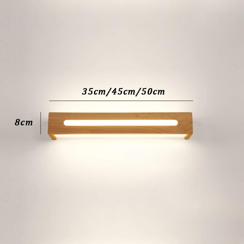 Spiegellauflicht für das Badezimmer Minimalistischer rahmenloser beleuchteter Spiegel, perfekt for Badezimmerräume für Vanity Badezimmerwand(White light,45cm)