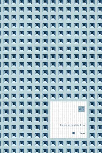 Cuaderno A5 Cuadriculado 3mm: Con margen - Páginas numeradas - 108 páginas - Cubierta flexible (Spanish Edition)