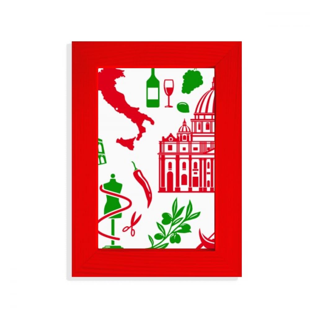 Cadre photo rouge Italie pour sublimer votre salon art déco