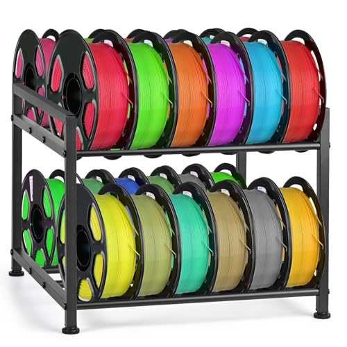 MAYJOY Desktop 3D Printer Filament Storage Rack 2-Tier Metal