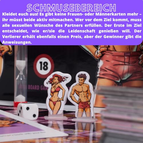 Schmuse-Duell Brettspiel für Erwachsene im Bereich Erotik-Spiele